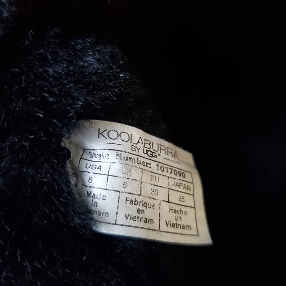 Koolaburra by UGG Black Suede Boots Short Black Women's Size 8 - Picture 9 of 10